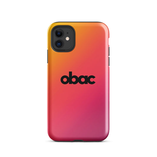 OBAC Gradient Tough Case for iPhone - Black Logo