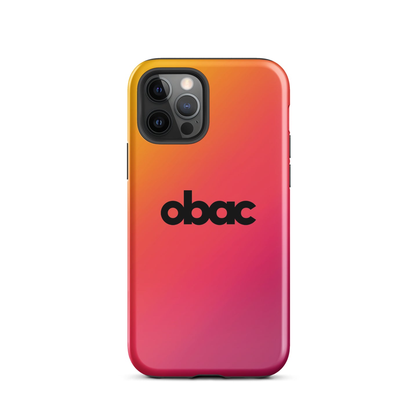 OBAC Gradient Tough Case for iPhone - Black Logo