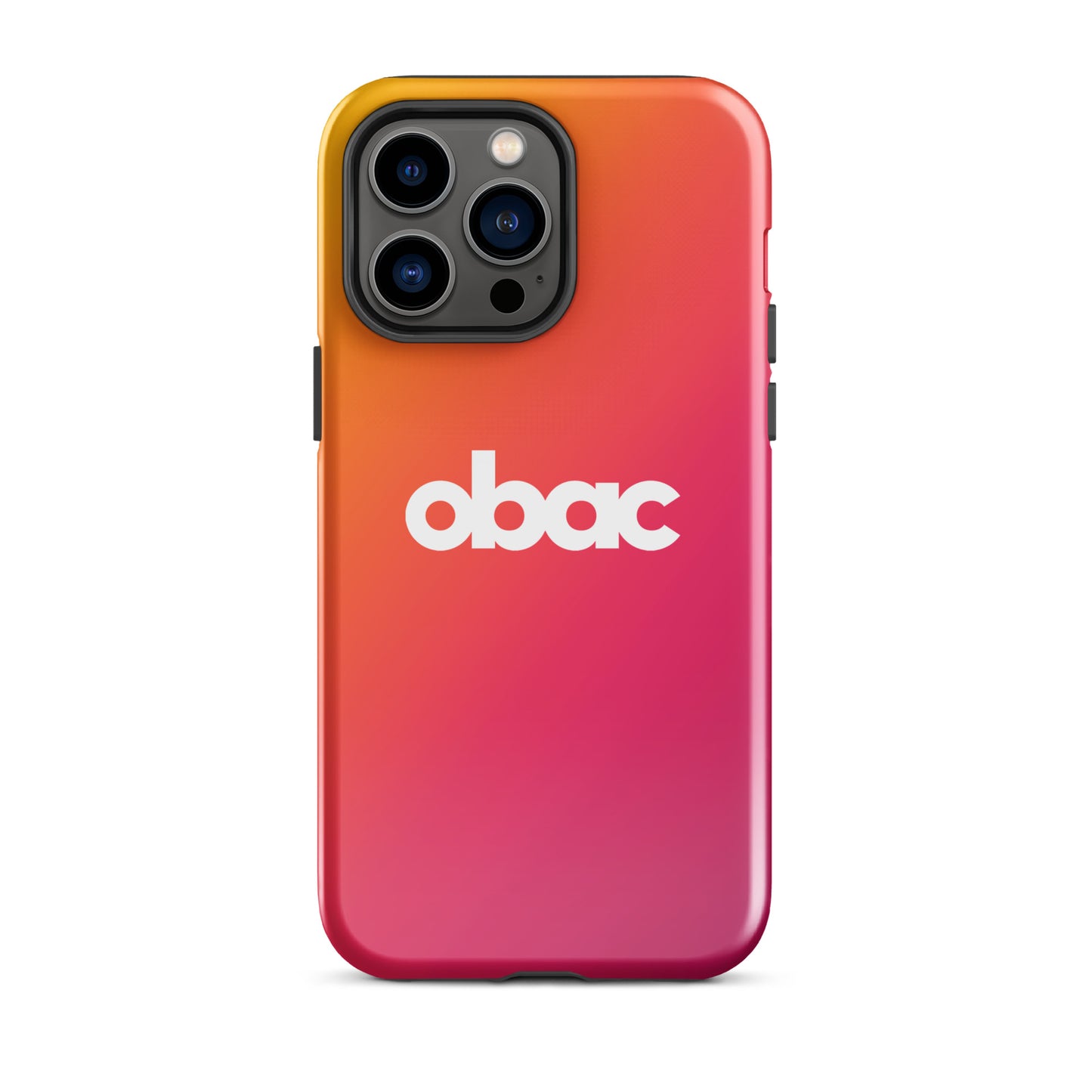 OBAC Gradient Tough Case for iPhone - White Logo