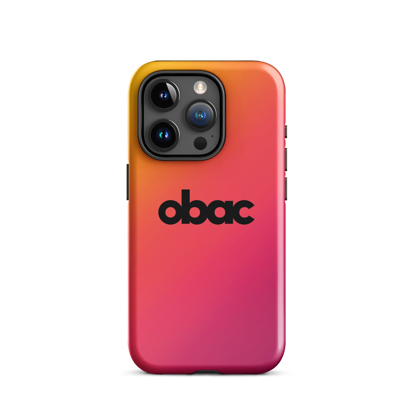 OBAC Gradient Tough Case for iPhone - Black Logo