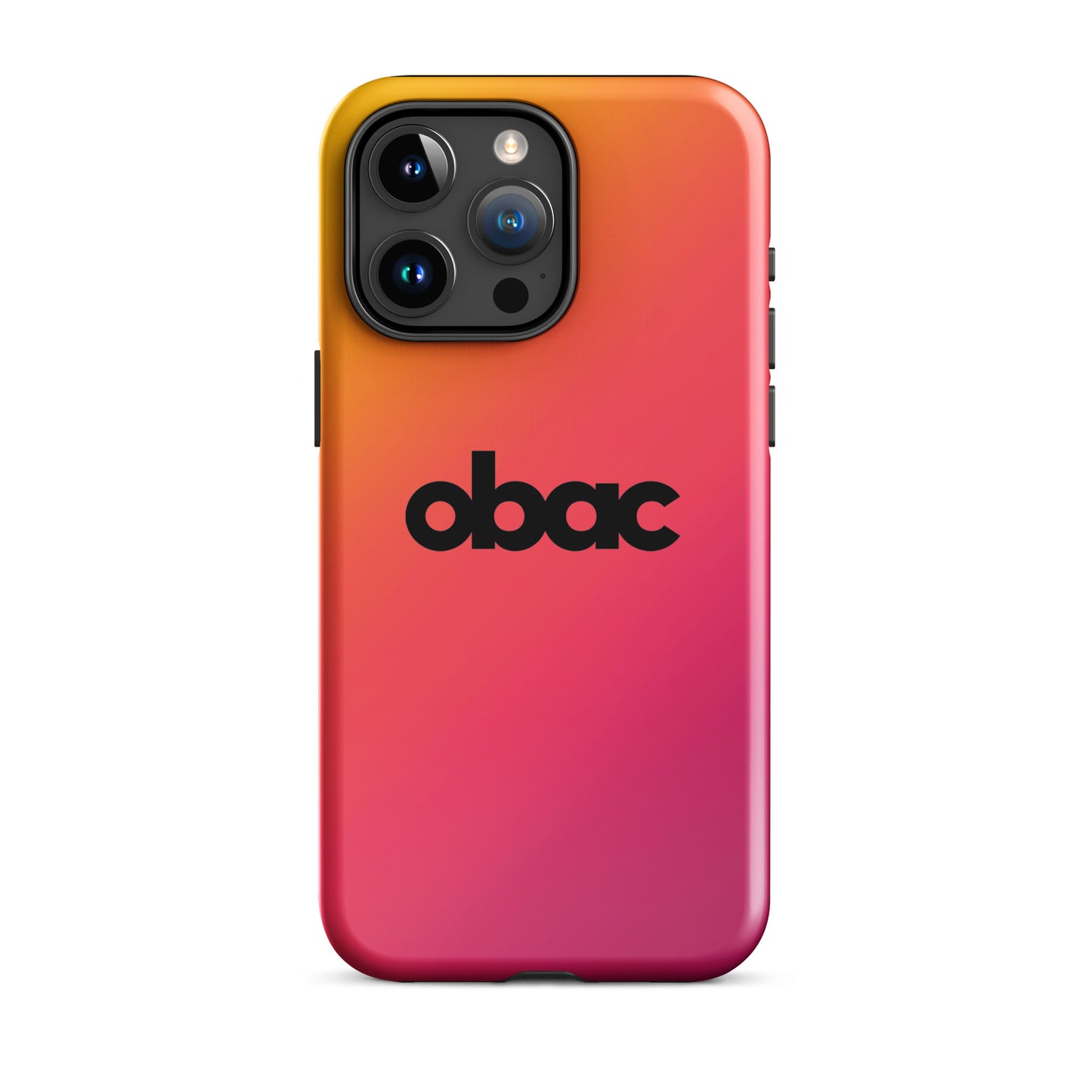 OBAC Gradient Tough Case for iPhone - Black Logo